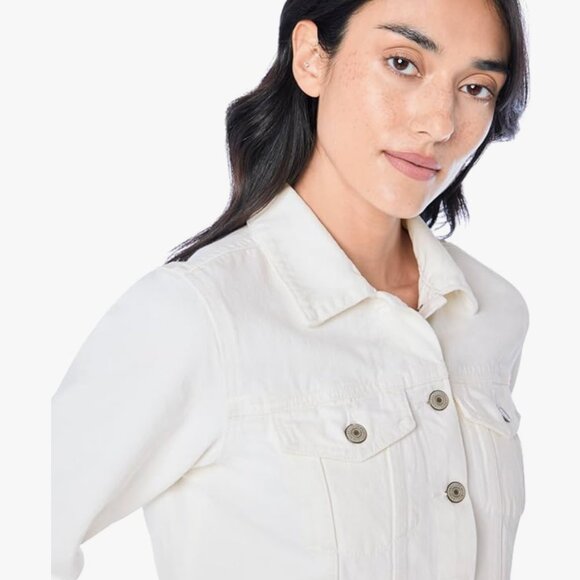 Lucky Brand "The Tomboy Trucker" White Denim Jacket - Small - Picture 5 of 10